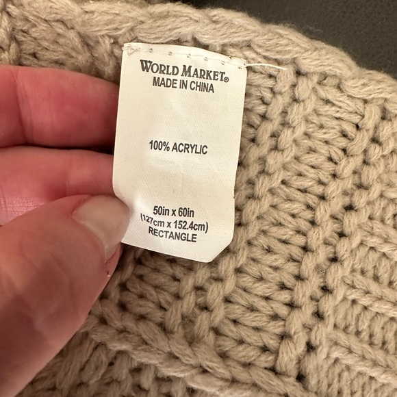 Gorgeous Decorative Throw from World Market… Pristine!! - Picture 4 of 5